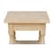 International Concepts Rectangle Tuscan End Table, 24 W, 18 L, 24 in H, Wood, Unfinished OT-17E - alternate 7